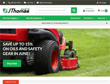Tablet Screenshot of jthomasparts.com